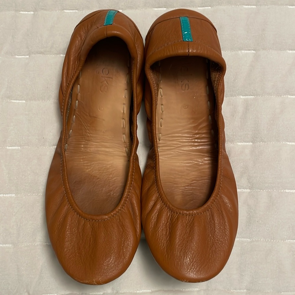 Tieks Leather Chestnut Size 9